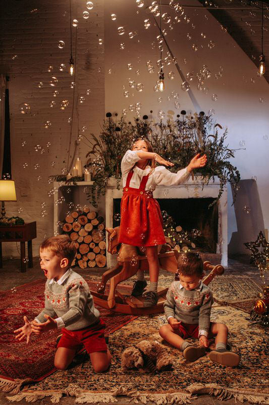 fotografía infantil de navidad